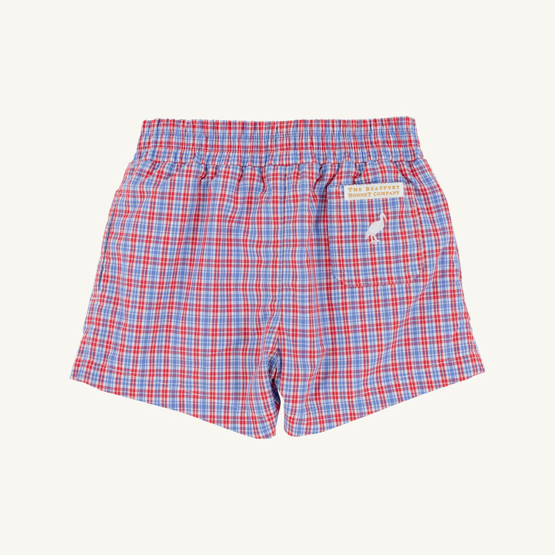 Sheffield Shorts | Lawn Party Plaid Worth Ave White ** FINAL SALE **