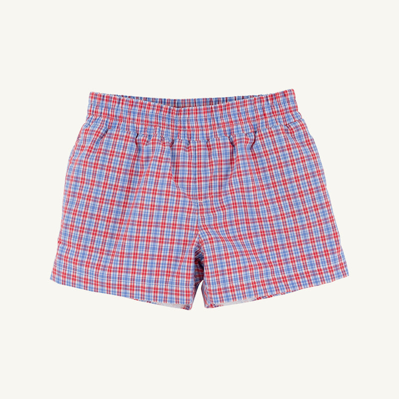 Sheffield Shorts | Lawn Party Plaid Worth Ave White ** FINAL SALE **