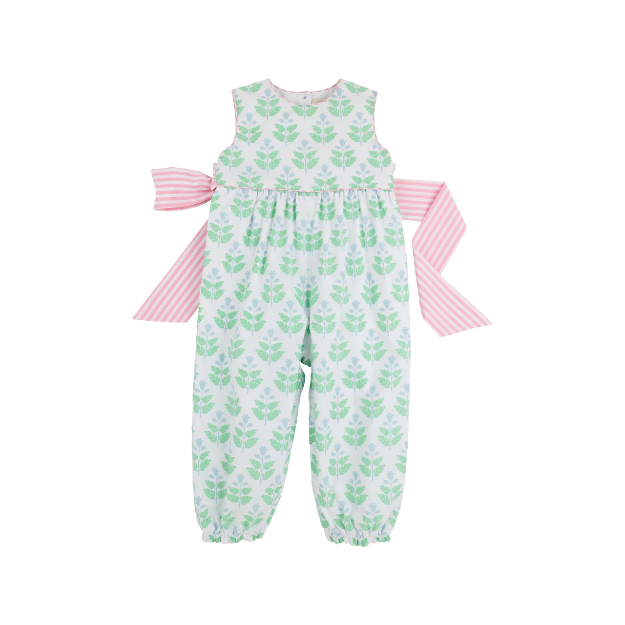 Sleeveless Rebecca Romper Hanover Hand Block with Pier Party Pinckney Pink Stripe ** FINAL SALE **