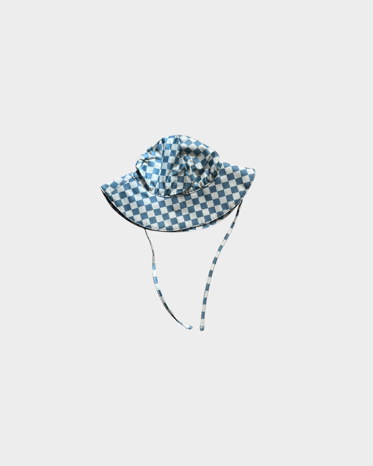 Boy's Sun Hat || Blue Green Checkered