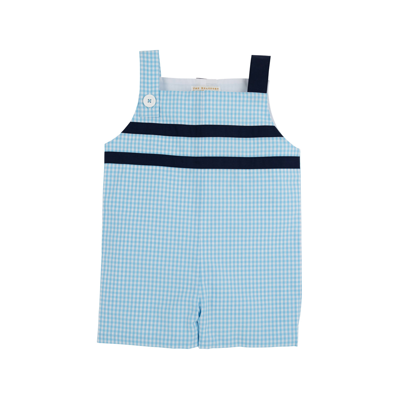 Teddy's Jon Jon | Brookline Blue Mini Gingham with Nantucket Navy