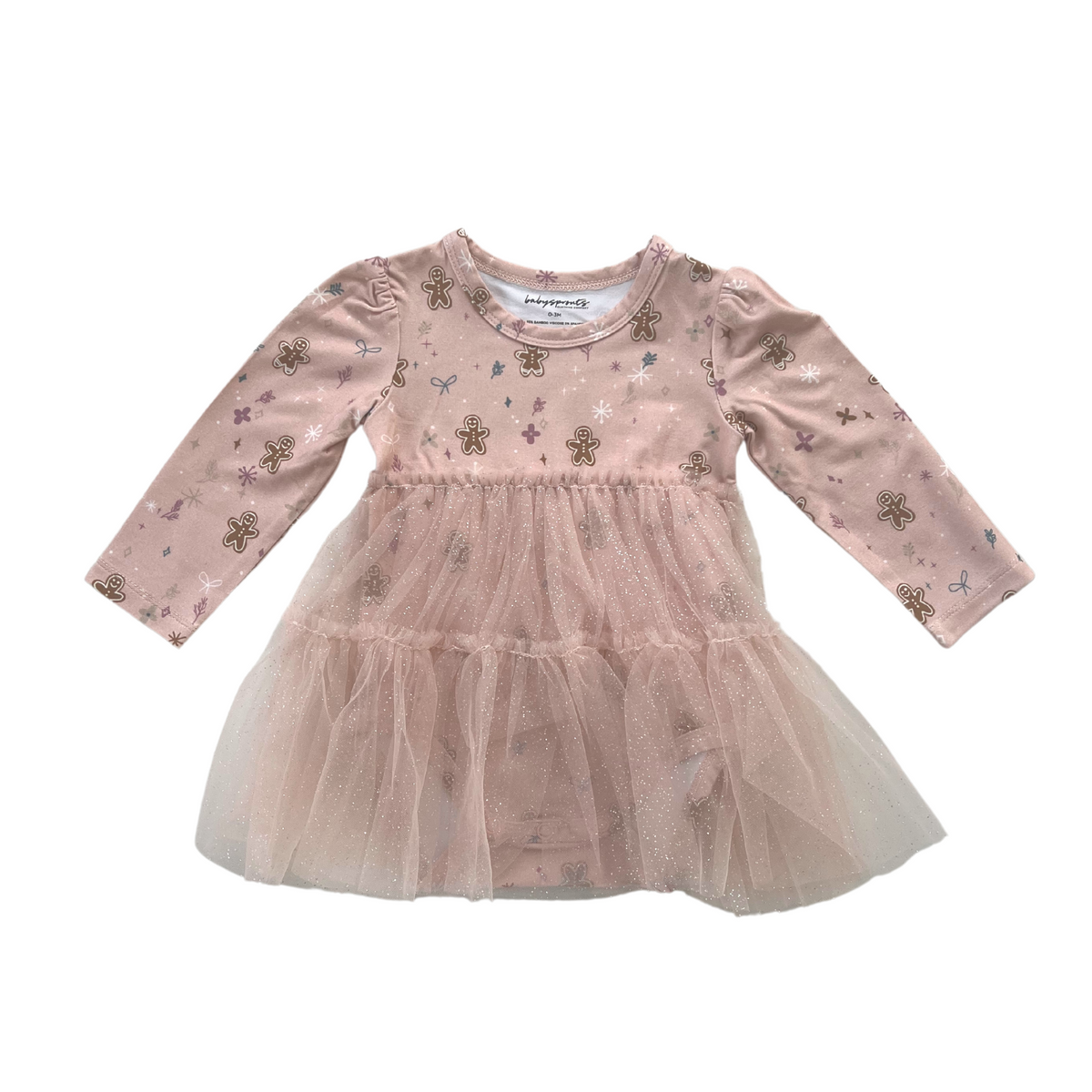 Tulle Bodysuit Dress | Gingerbread ** FINAL SALE **