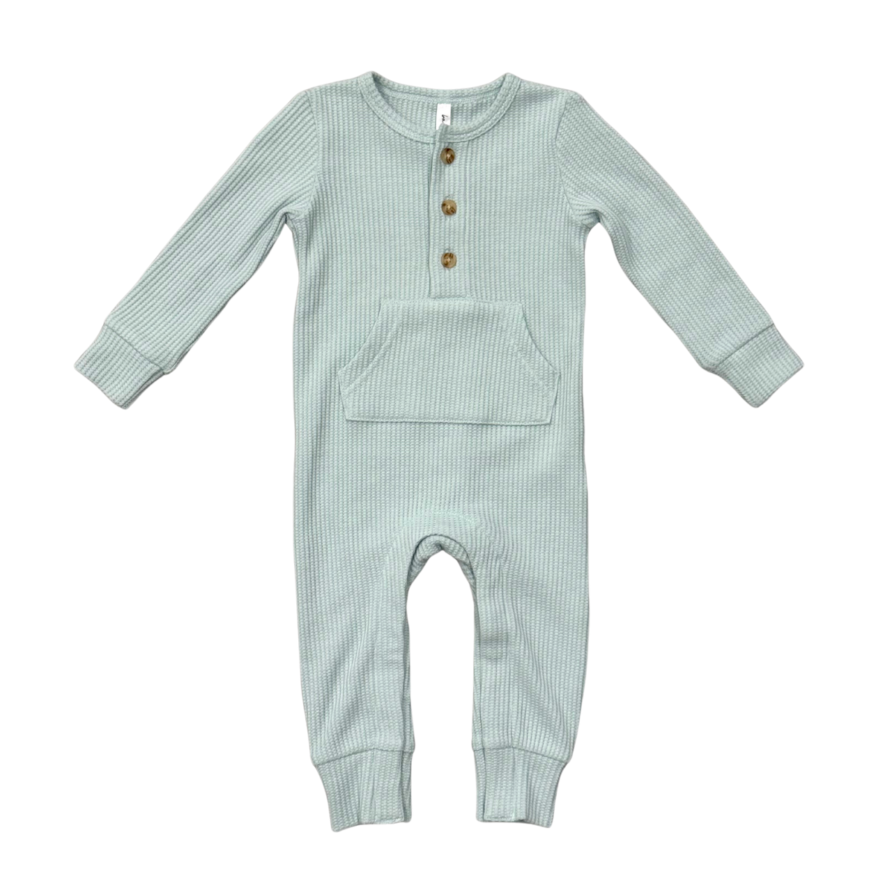 Waffle Romper | Blue Haze