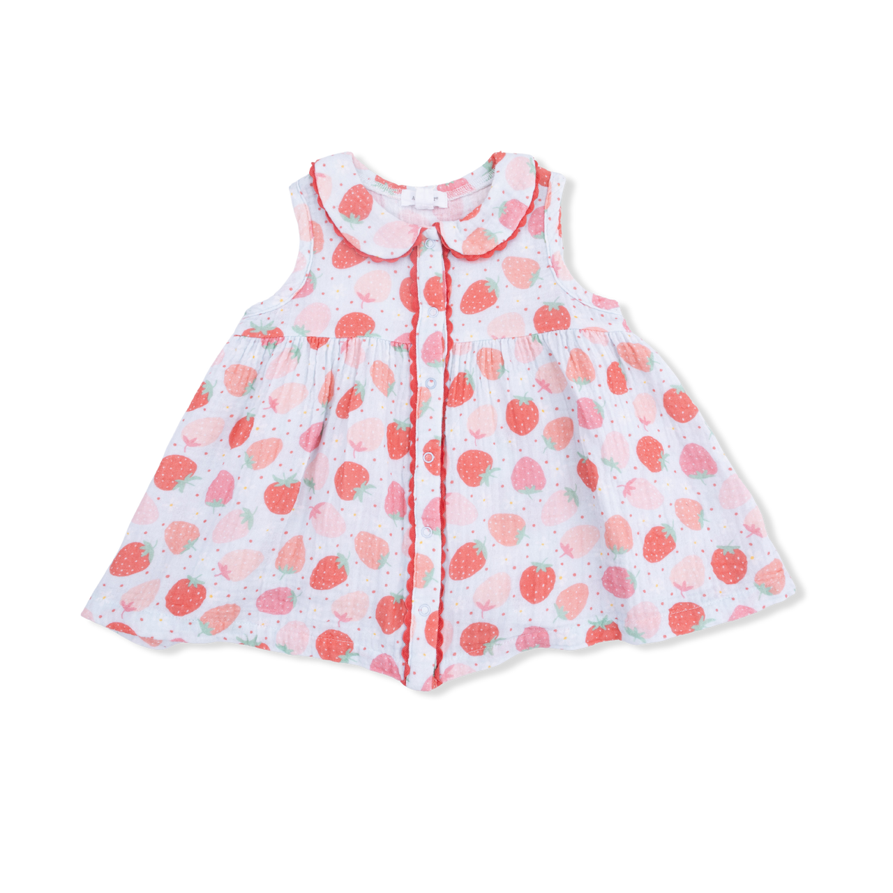 Jill Dress Sleeveless with Bloomer | Strawberry Bliss