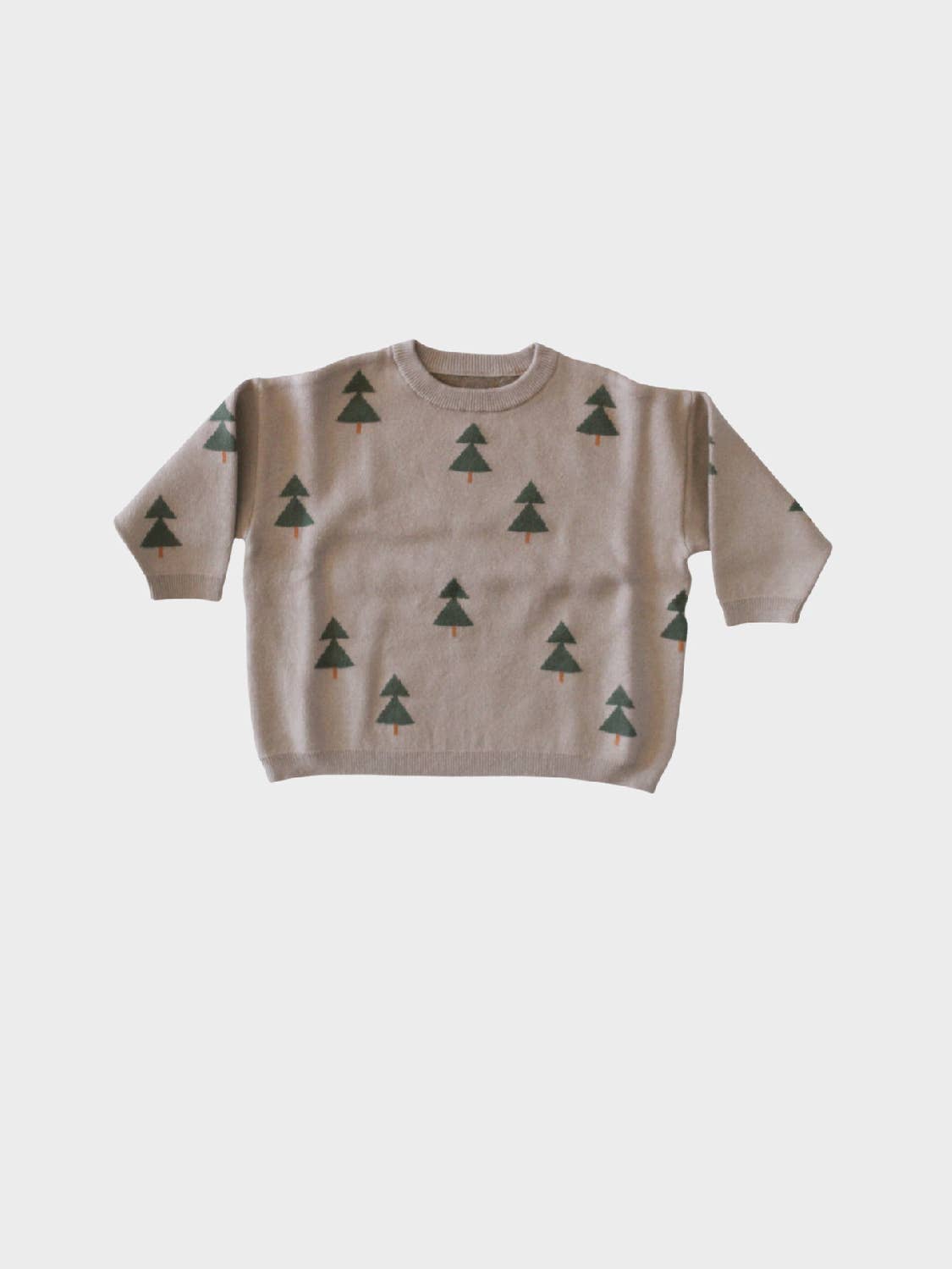 Kids Jaquard Knit Sweater | Winter Trees