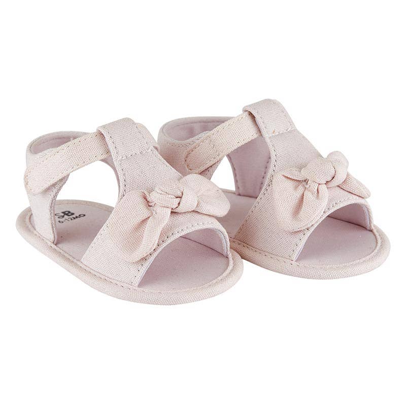 Bow Sandals - Pink (6-12M)