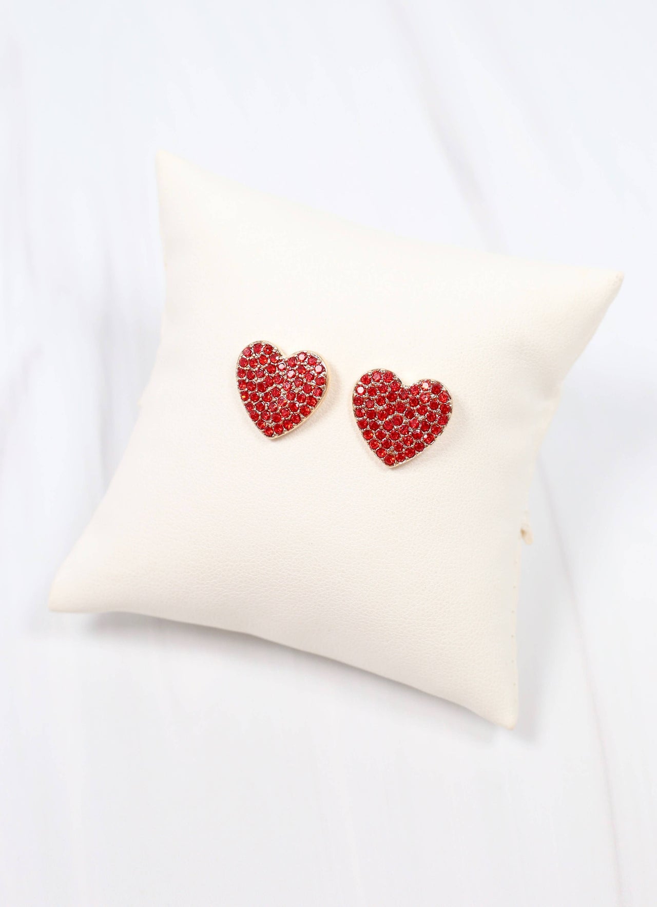 Martie Heart Stud Earrings