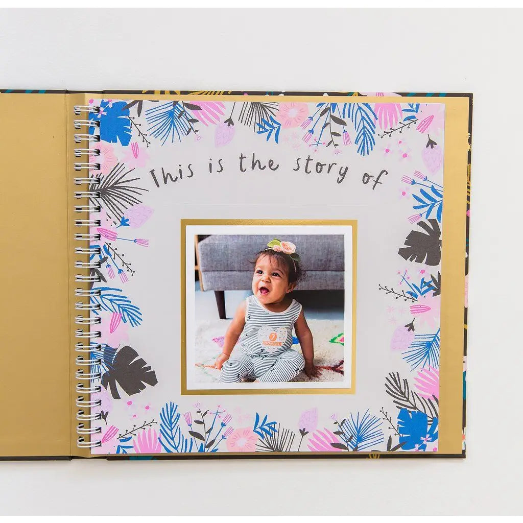 Golden Blossom Baby Memory Book