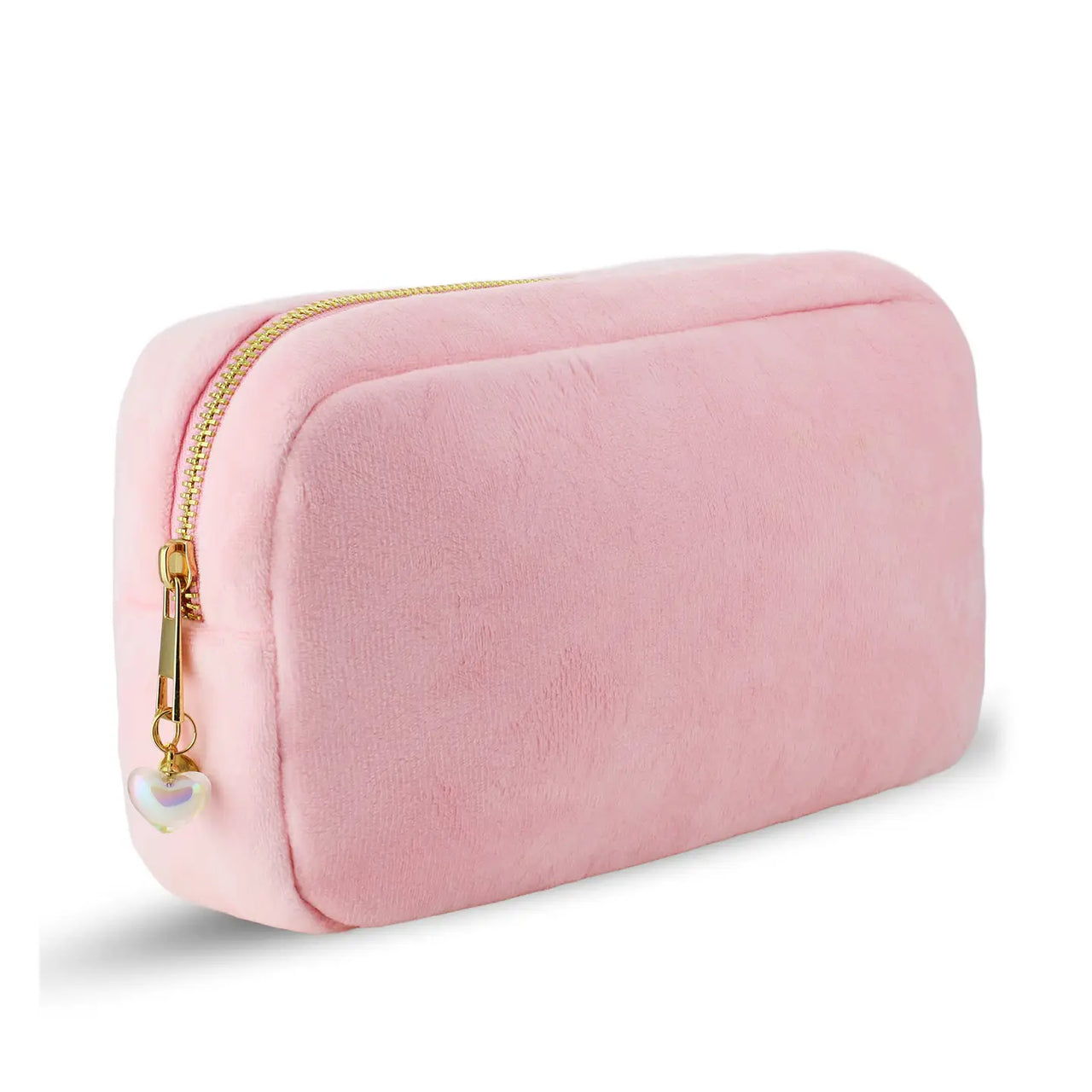 Stay Charming Plush Cosmetic Bag | Pink