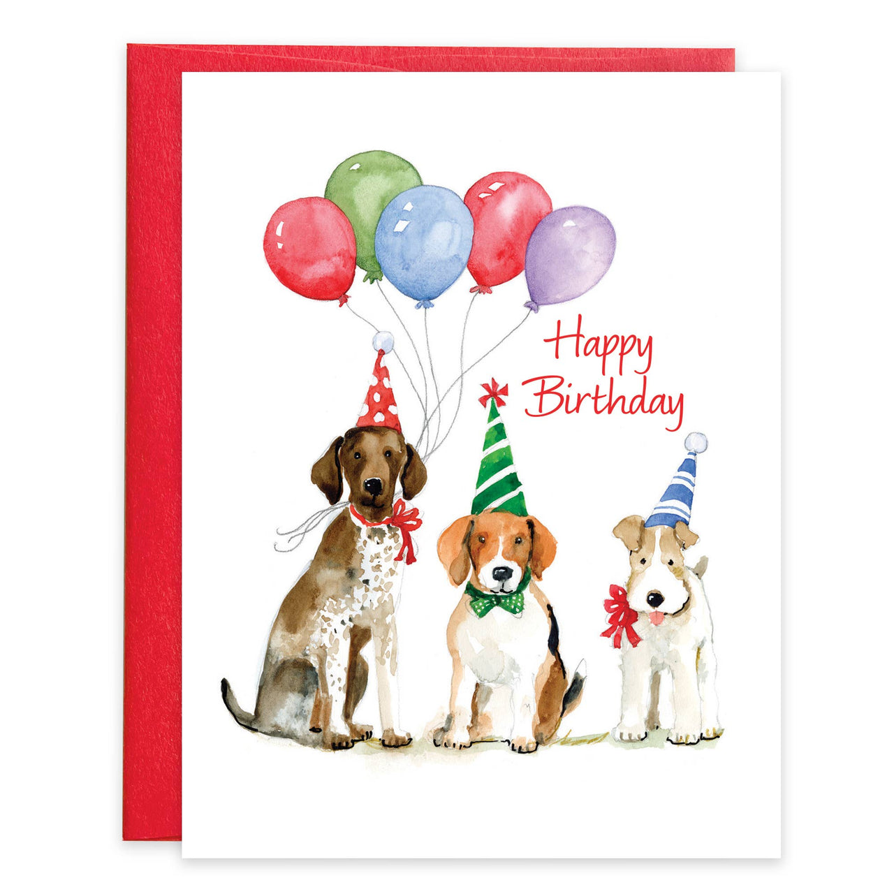 Birthday Greeting Card - Birthday Party Dogs