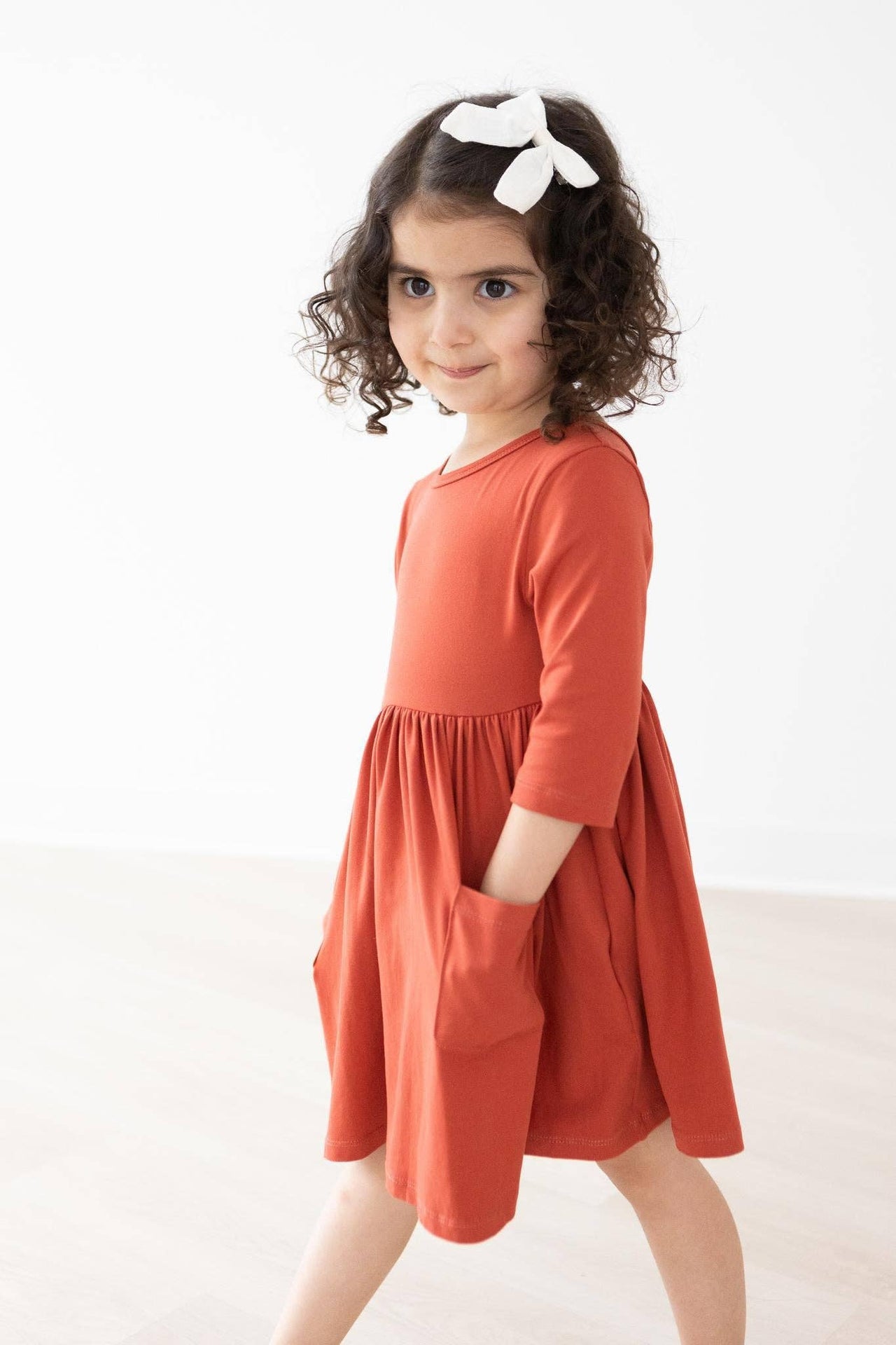 Pumpkin Spice Pocket Twirl Dress **FINAL SALE**