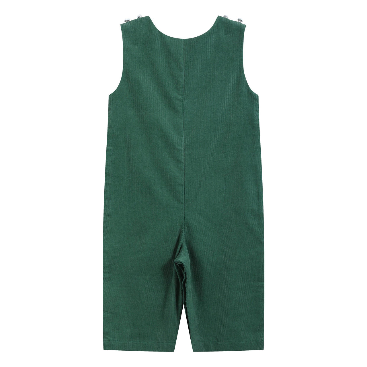 Baby Green Corduroy Santa Smocked Overalls
