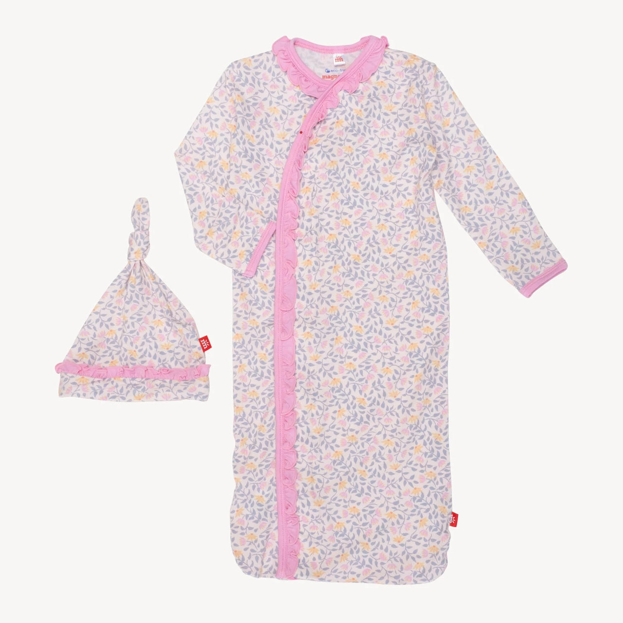 Amelia Cozy Sleeper Gown + Hat Set