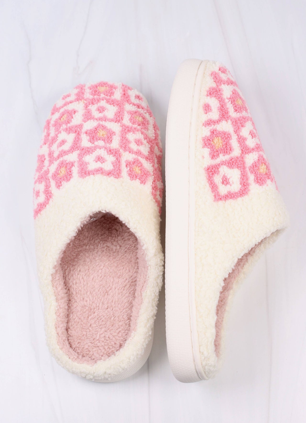 Flower Power Slippers | Pink