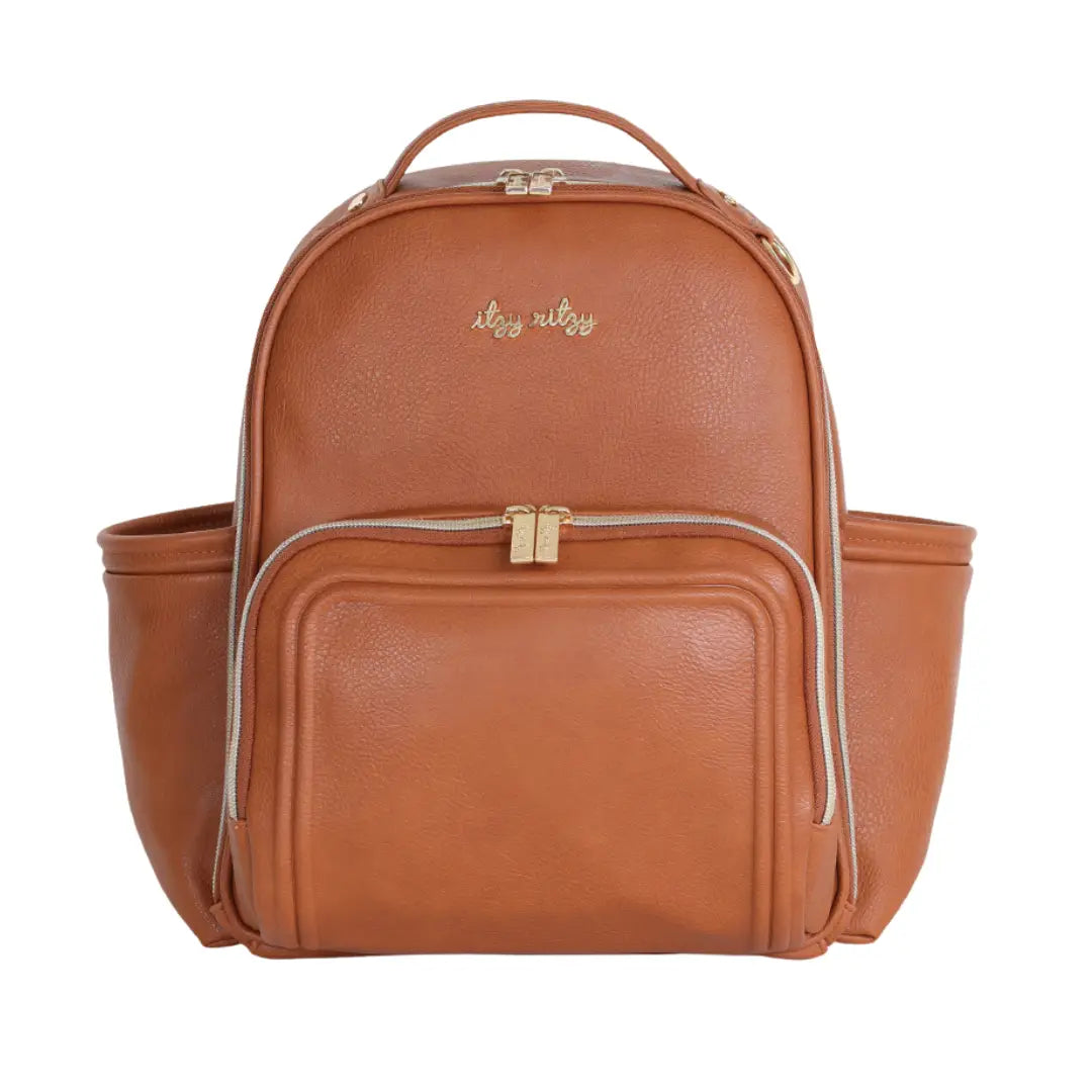 Cognac Itzy Mini Plus Diaper Bag Backpack