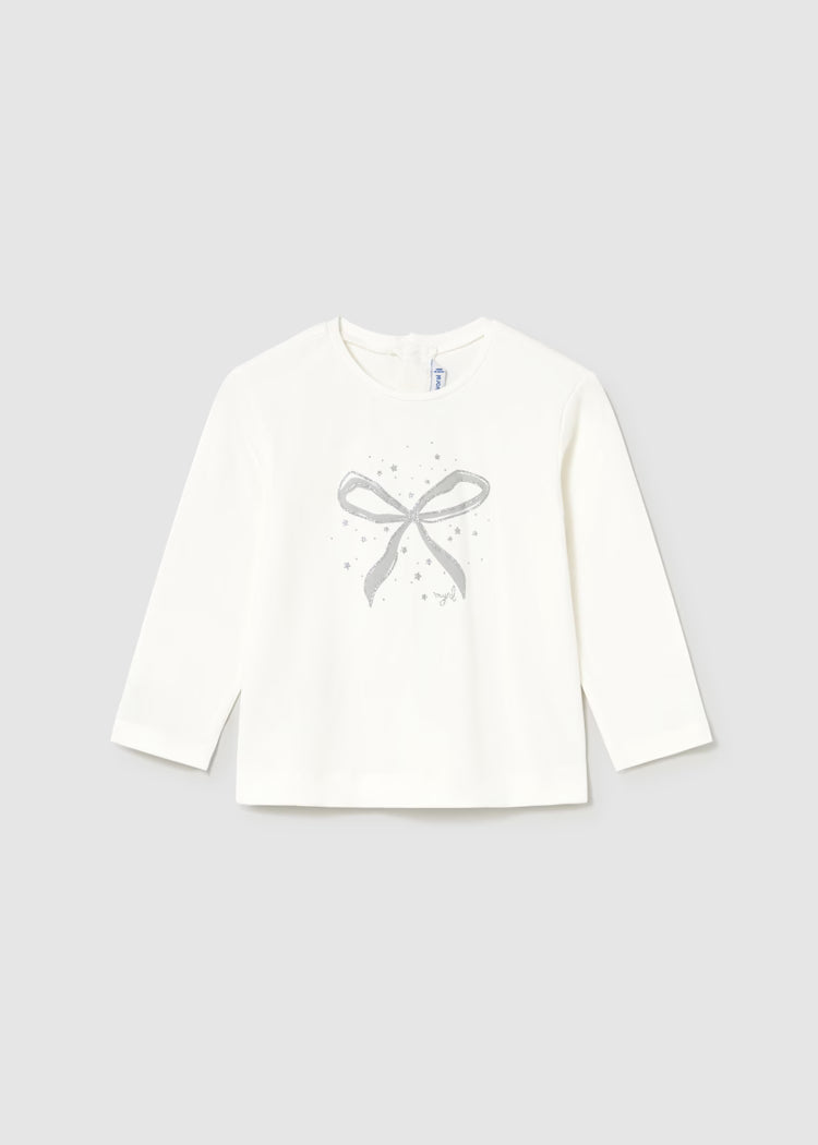 Basic Bow Long Sleeve T-Shirt
