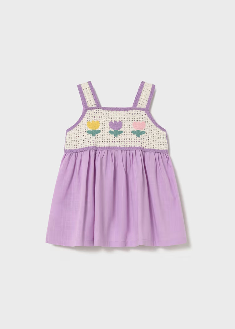 Baby Girl Crochet Dress | Lilac