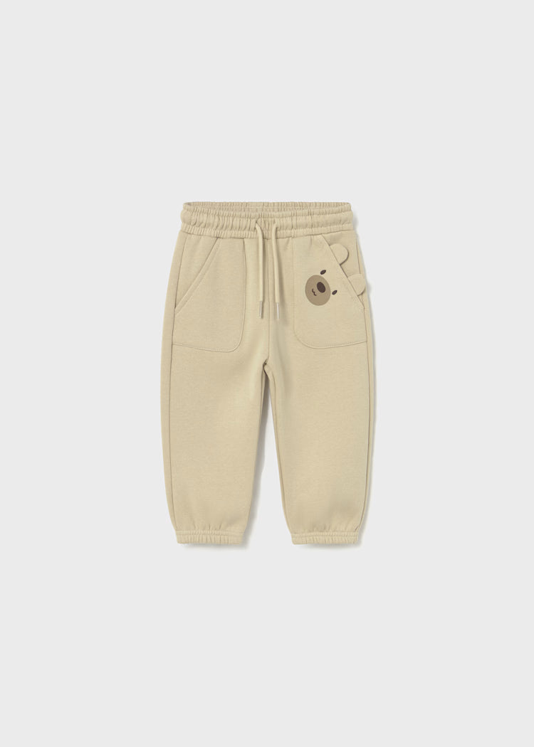 Baby Fleece Pants with Bear Pockets