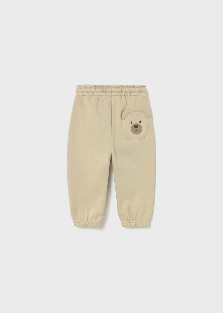 Baby Fleece Pants with Bear Pockets