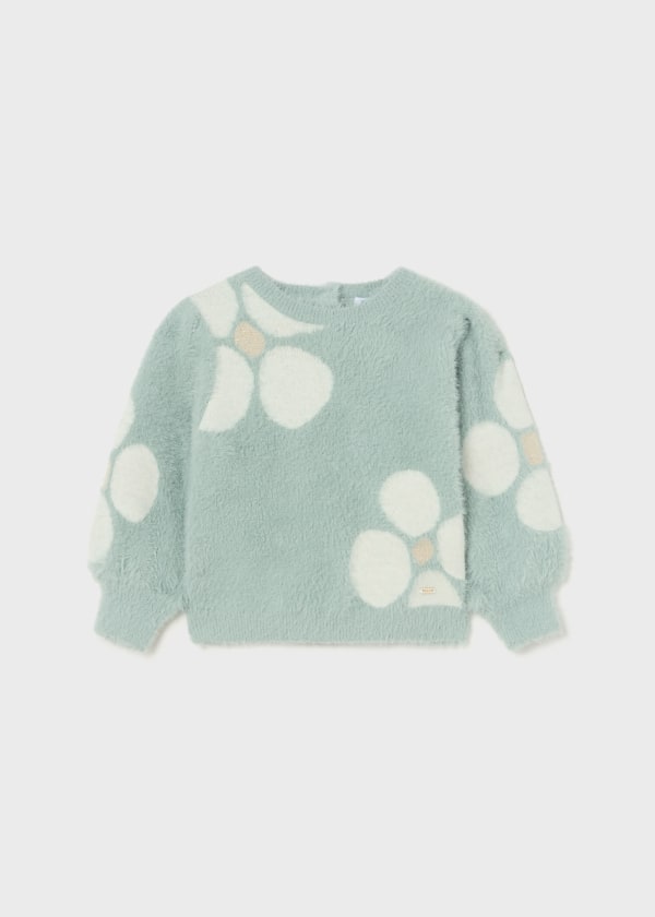 Baby Flower Sweater | Jade or Blush