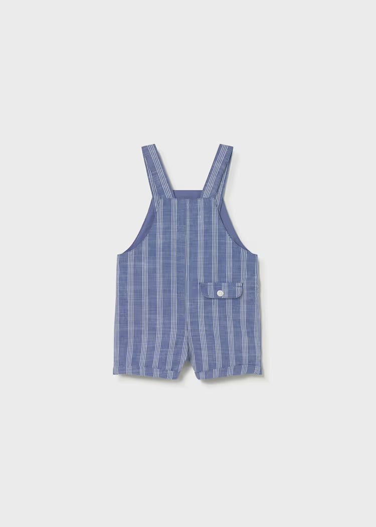 Baby Boy Linen Striped Overall
