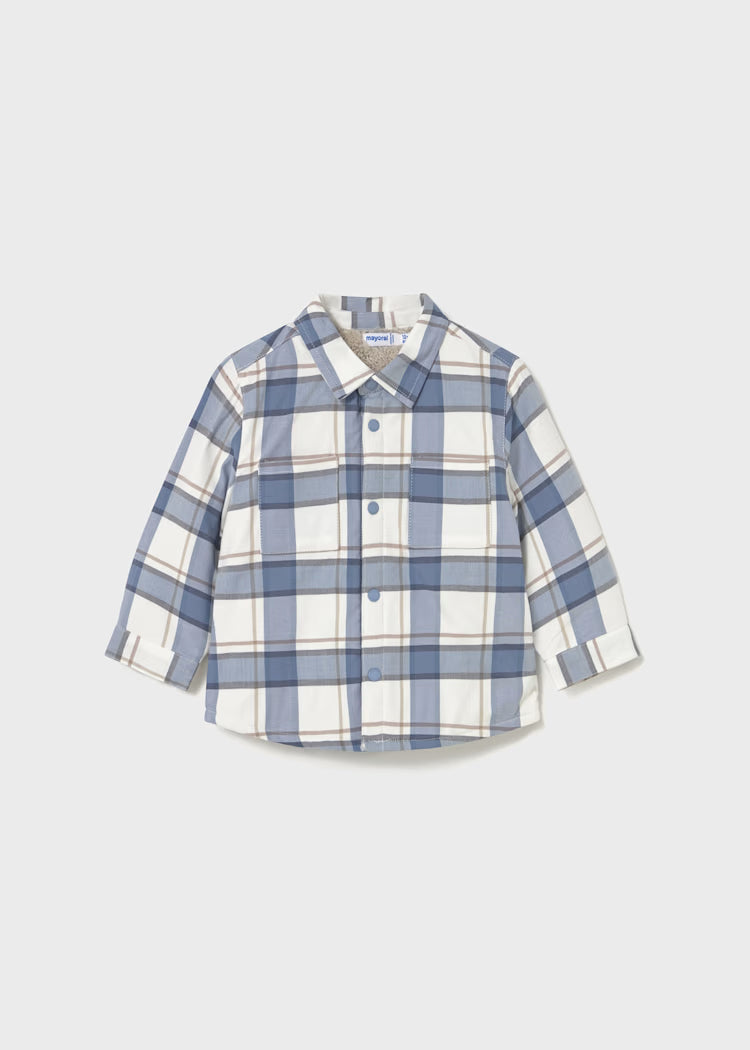 Baby Plaid Long Sleeve Overshirt