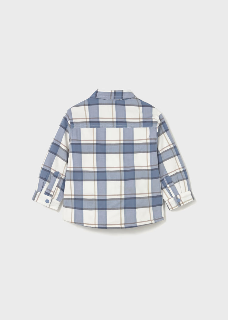 Baby Plaid Long Sleeve Overshirt