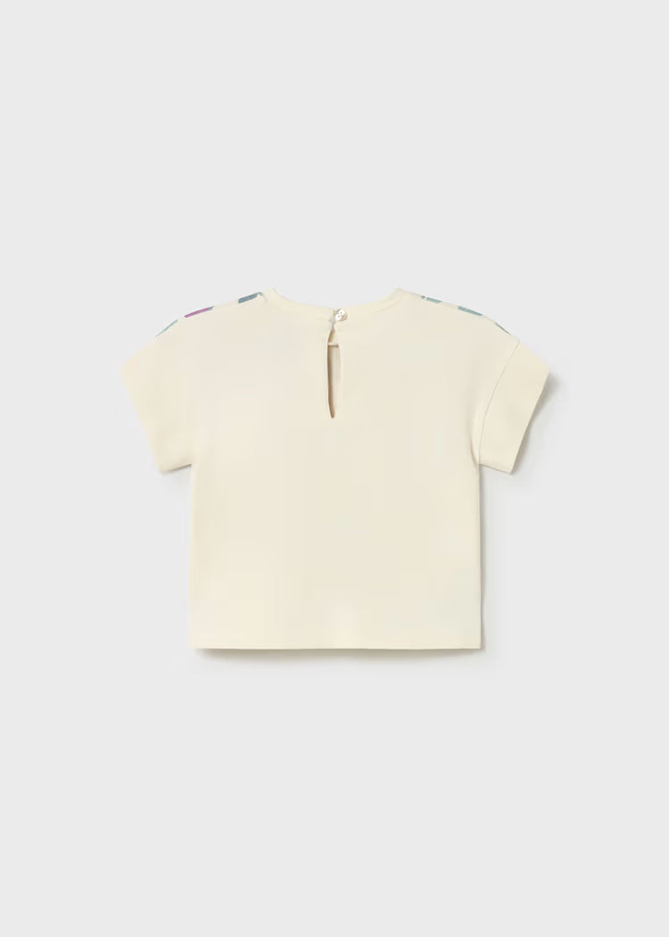 Baby Girl Silkscreen T-Shirt | Flowers & Bees