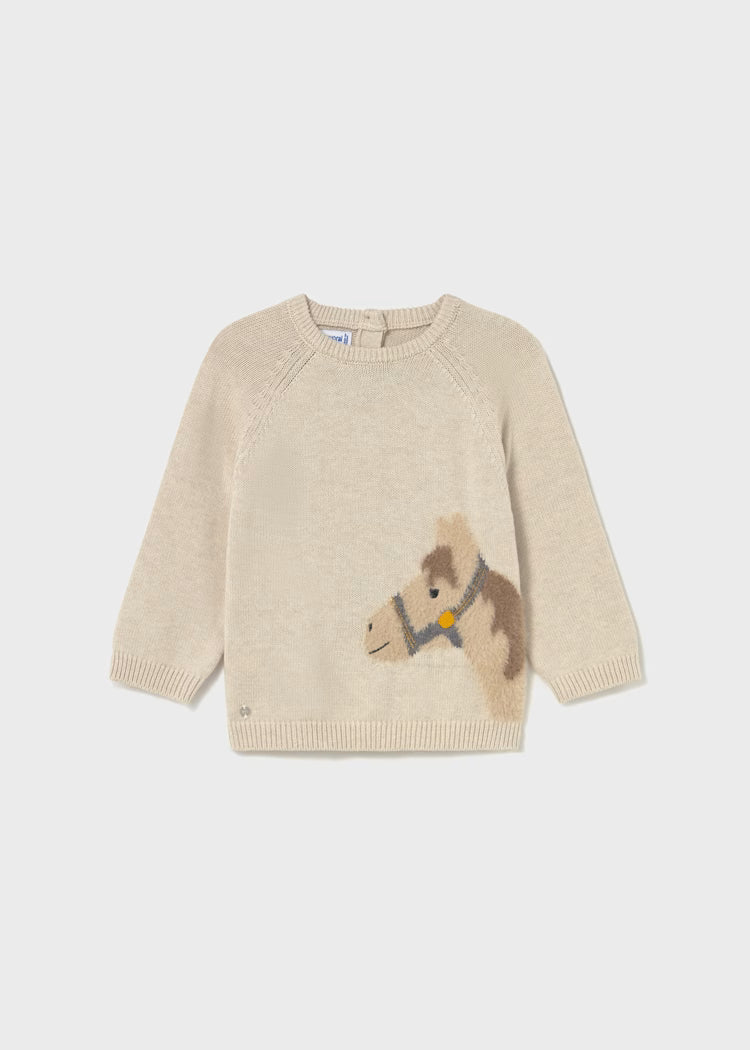 Baby Unisex Horse Sweater