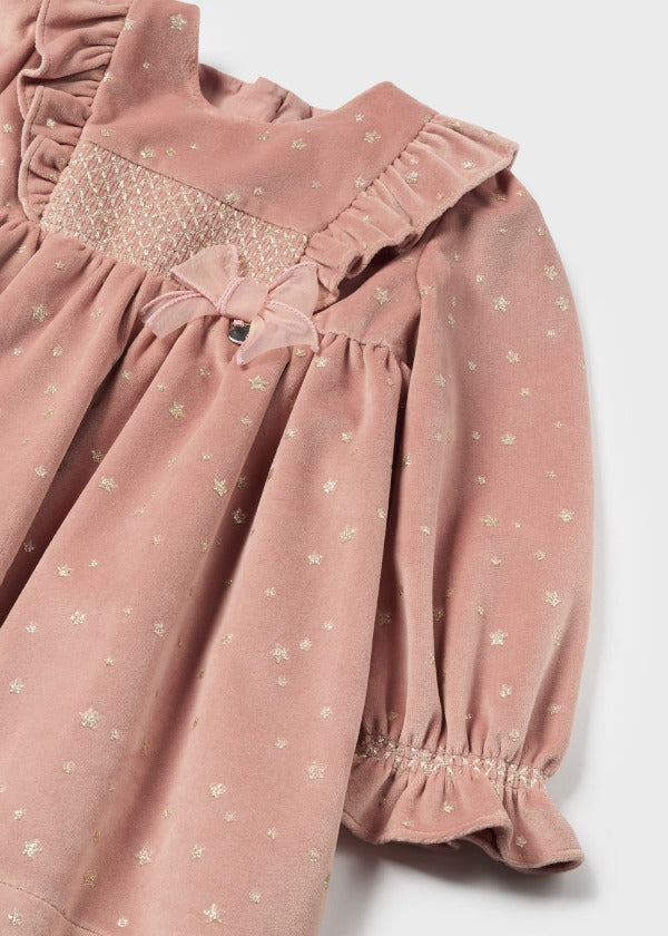 Baby Velvet Dress | Blush