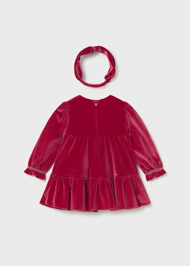 Baby Velvet Dress with Headband Baby Velvet Dress with Headband