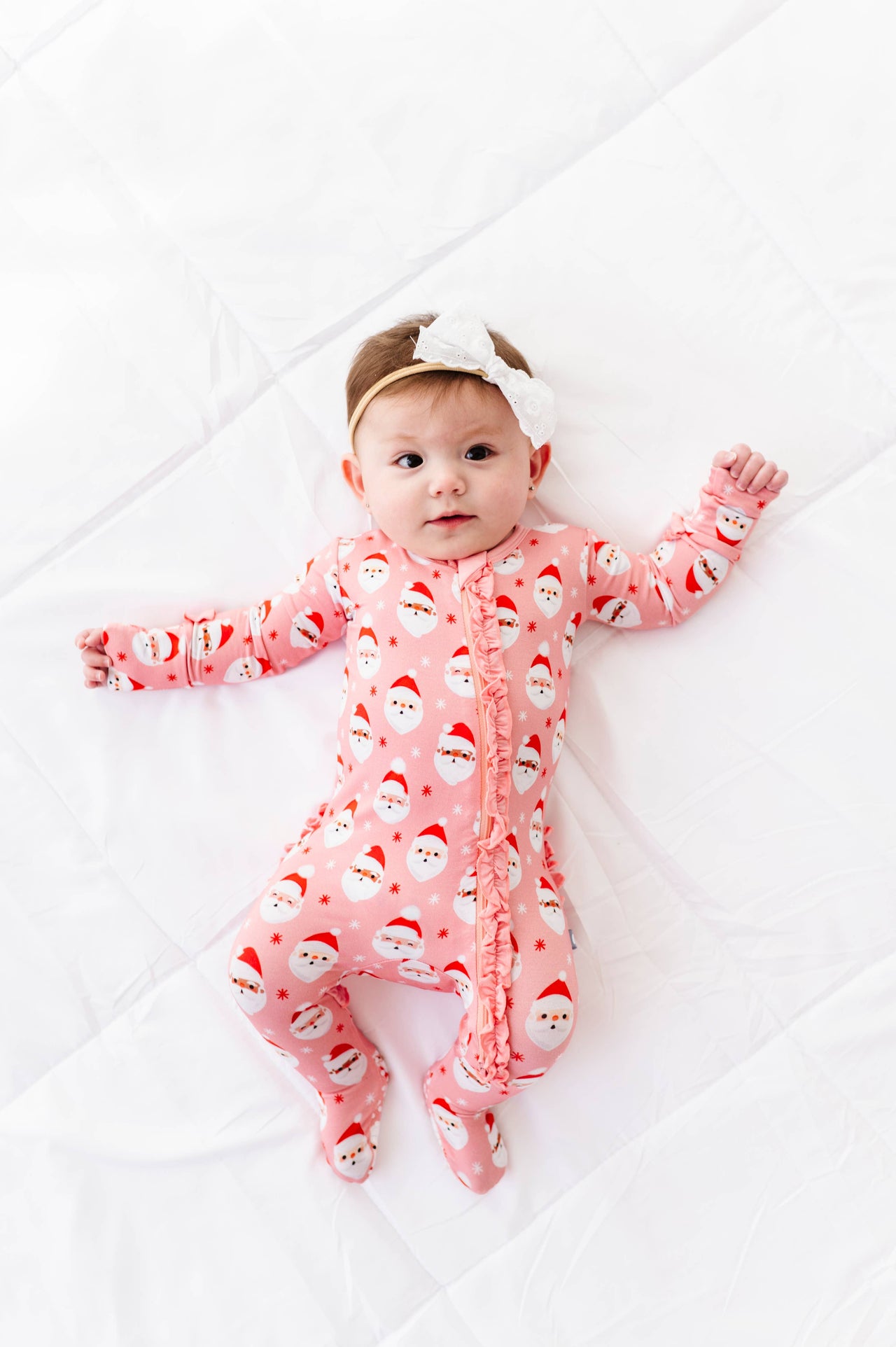 Vintage Santa Ruffled Footsie **FINAL SALE**