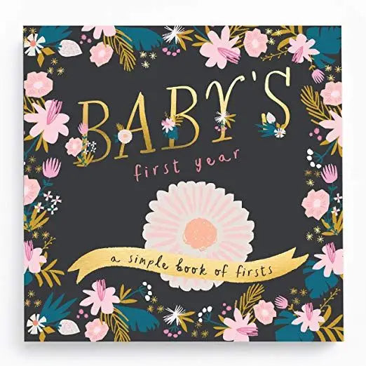 Golden Blossom Baby Memory Book