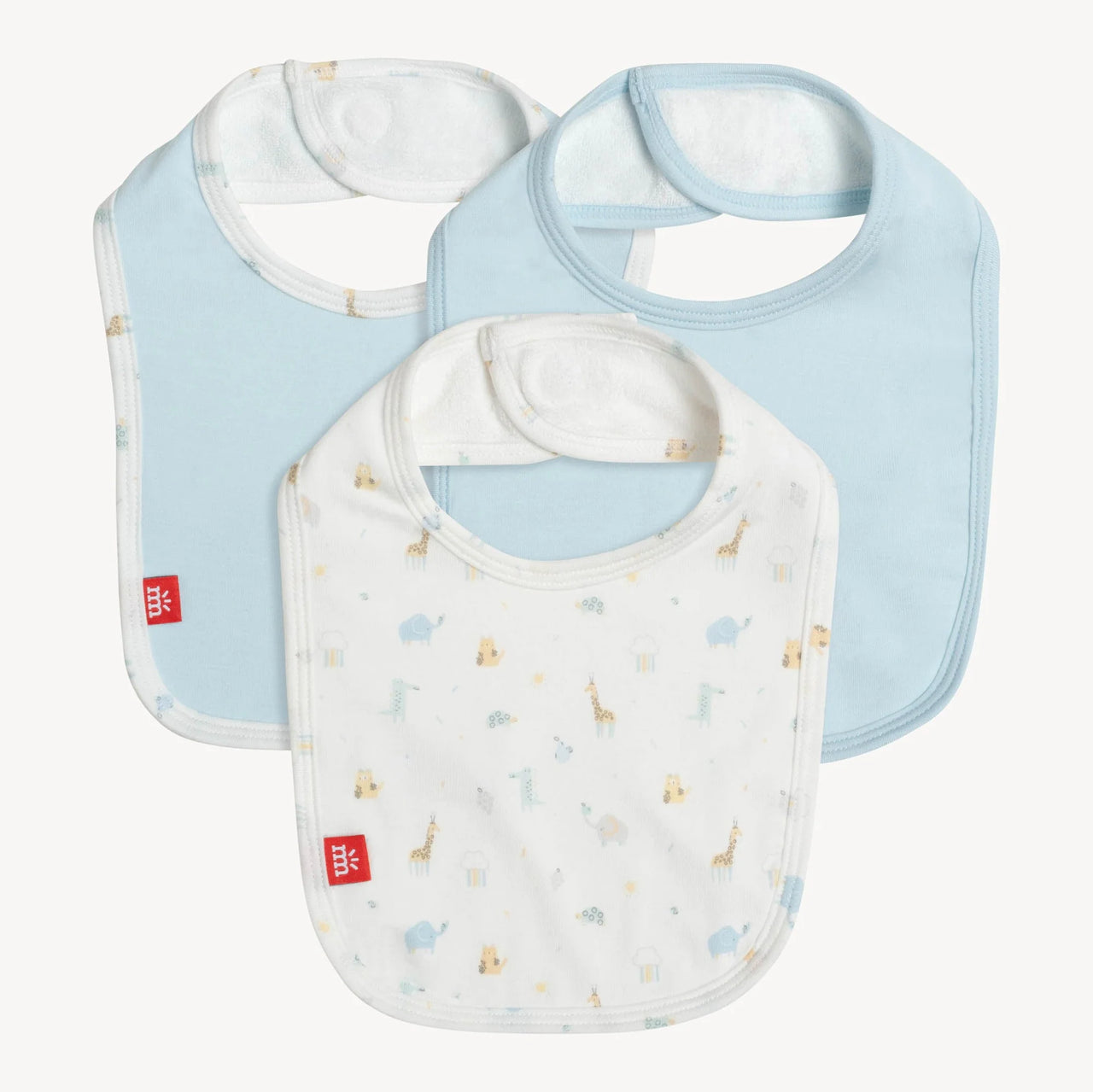 Blue Little Bitty Pretty One Bibs 3-Pack Set