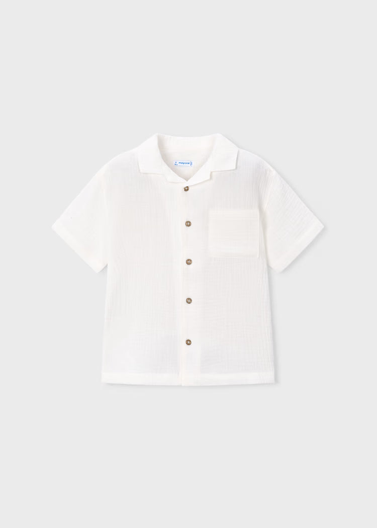 Boy's Collared Shirt | White