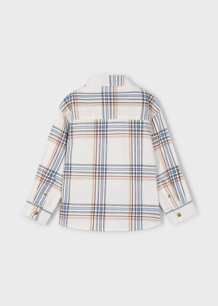 Boys Long Sleeve Plaid Shirt
