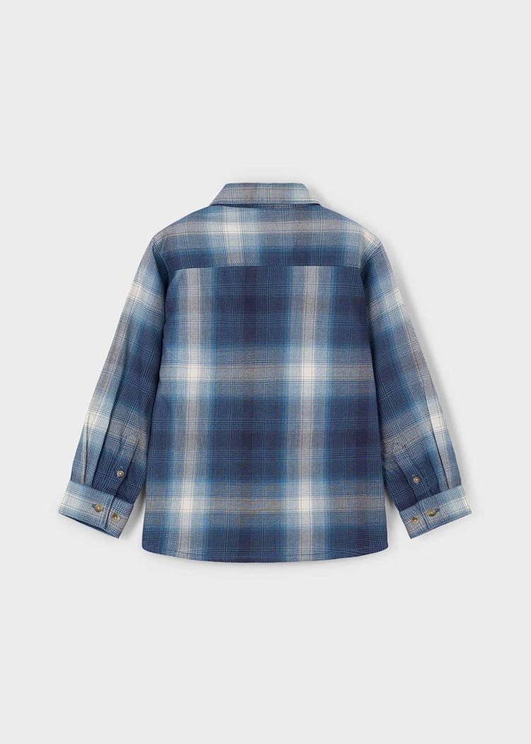 Boy’s Long Sleeve Plaid Shirt