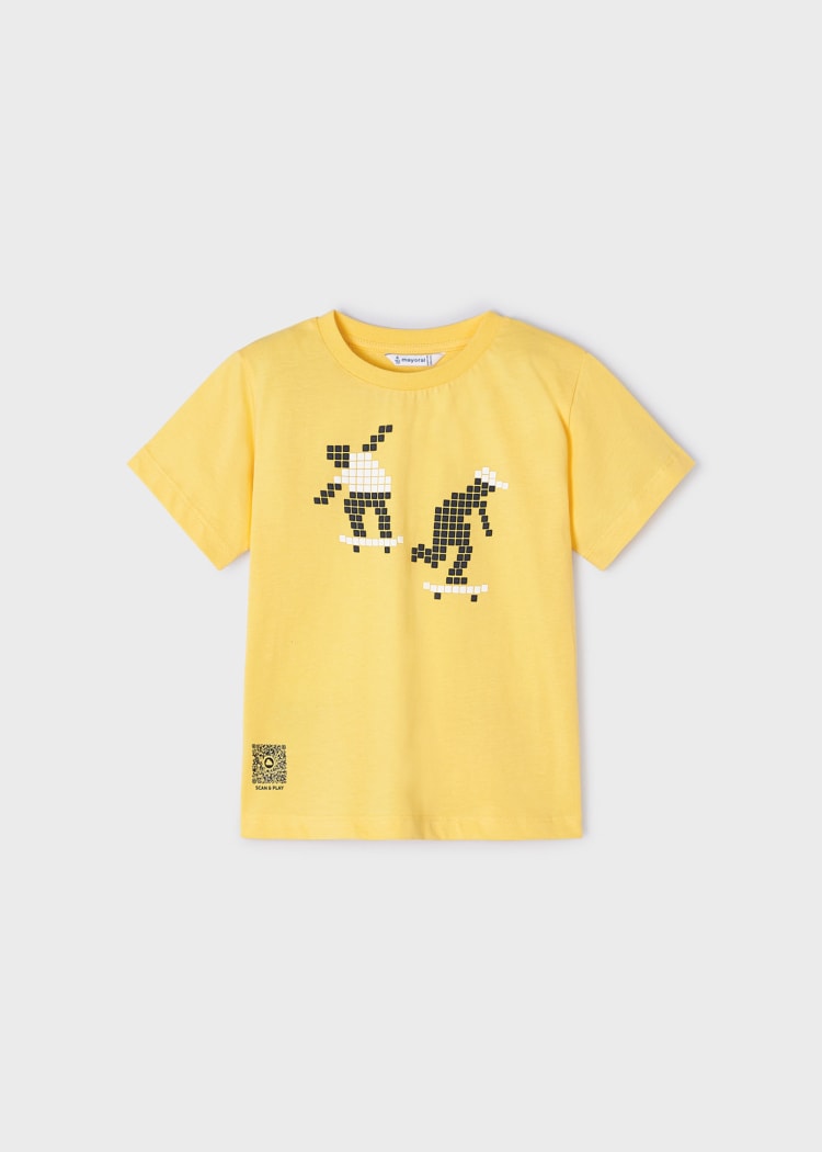 Boy's Skateboard T-shirt | Yellow