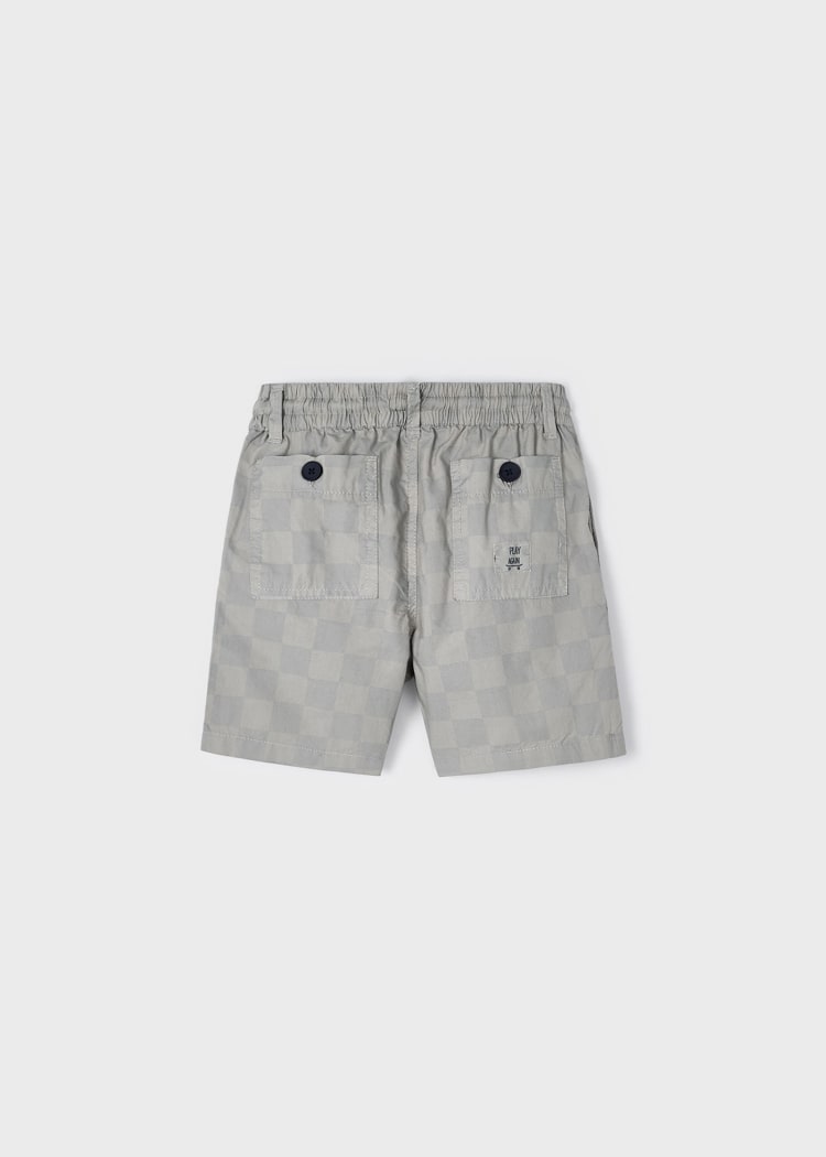 Boy's Checked Shorts | Pale Brown