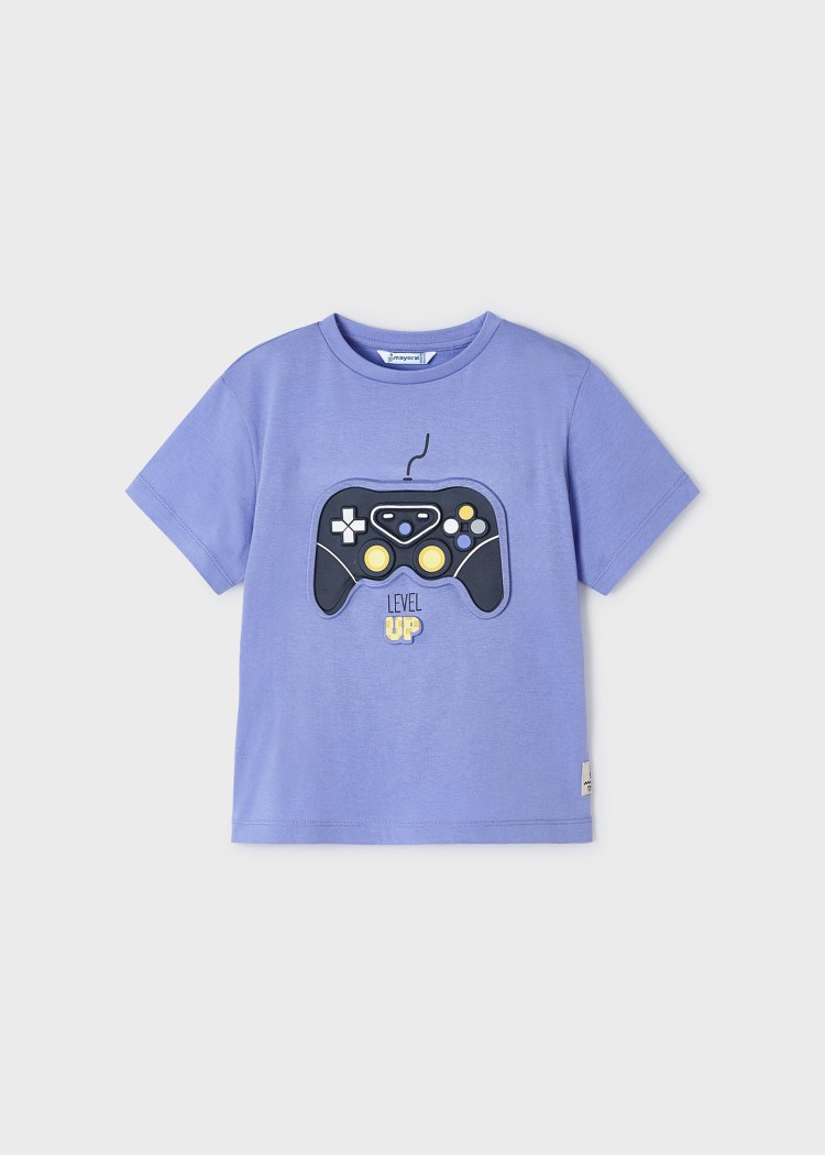 Boy's Short Sleeve Gamer T-shirt | Purple