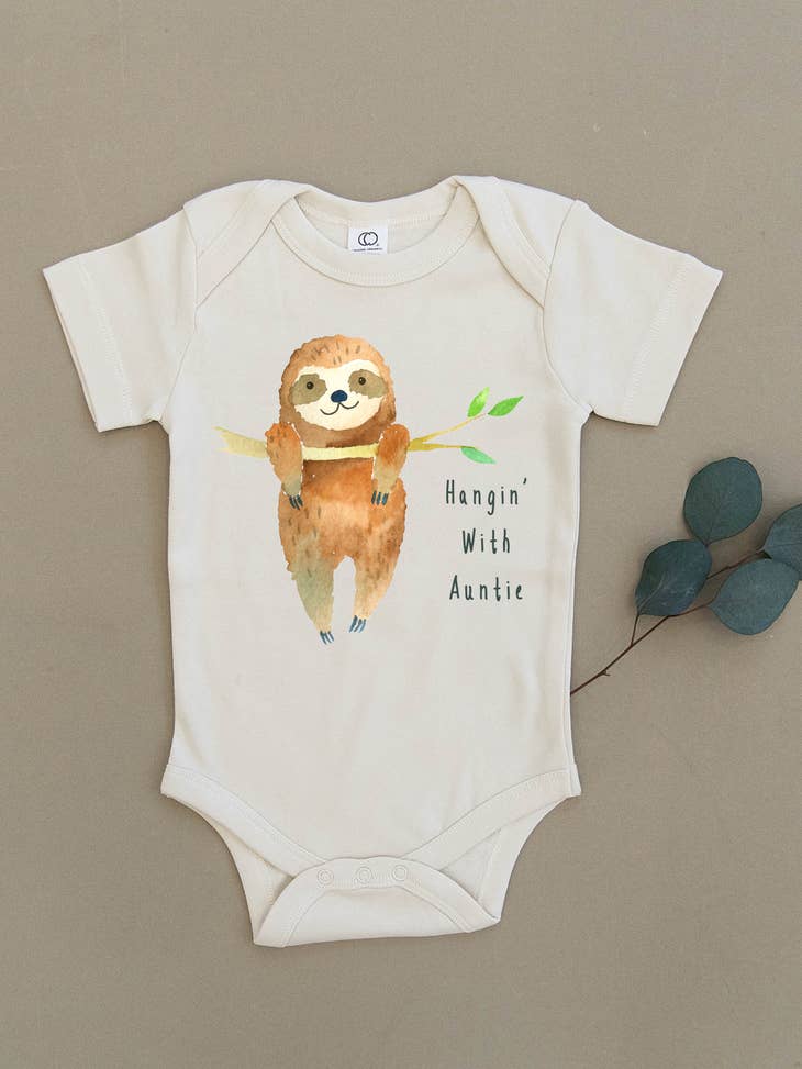 Sloth Organic Baby Onesie