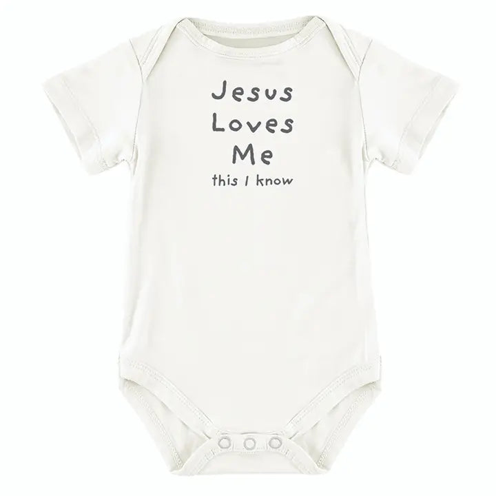 Short Sleeve Bodysuit | Jesus Loves Me