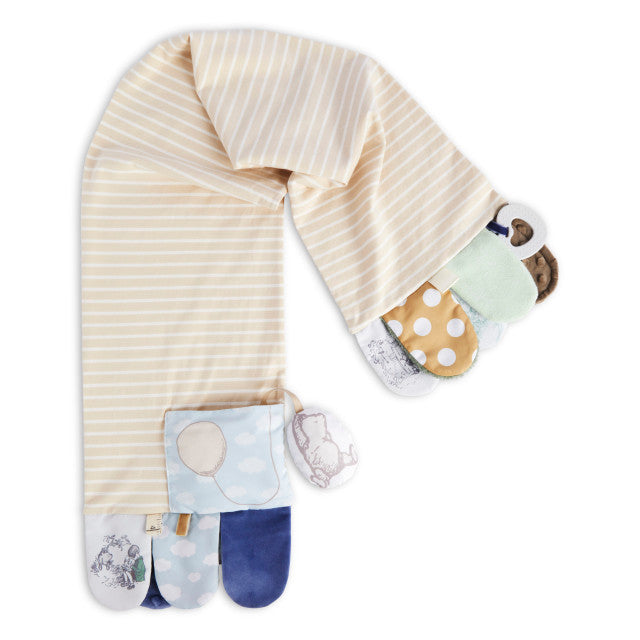 Mommy & Me Activity Scarf | Tan and Blue