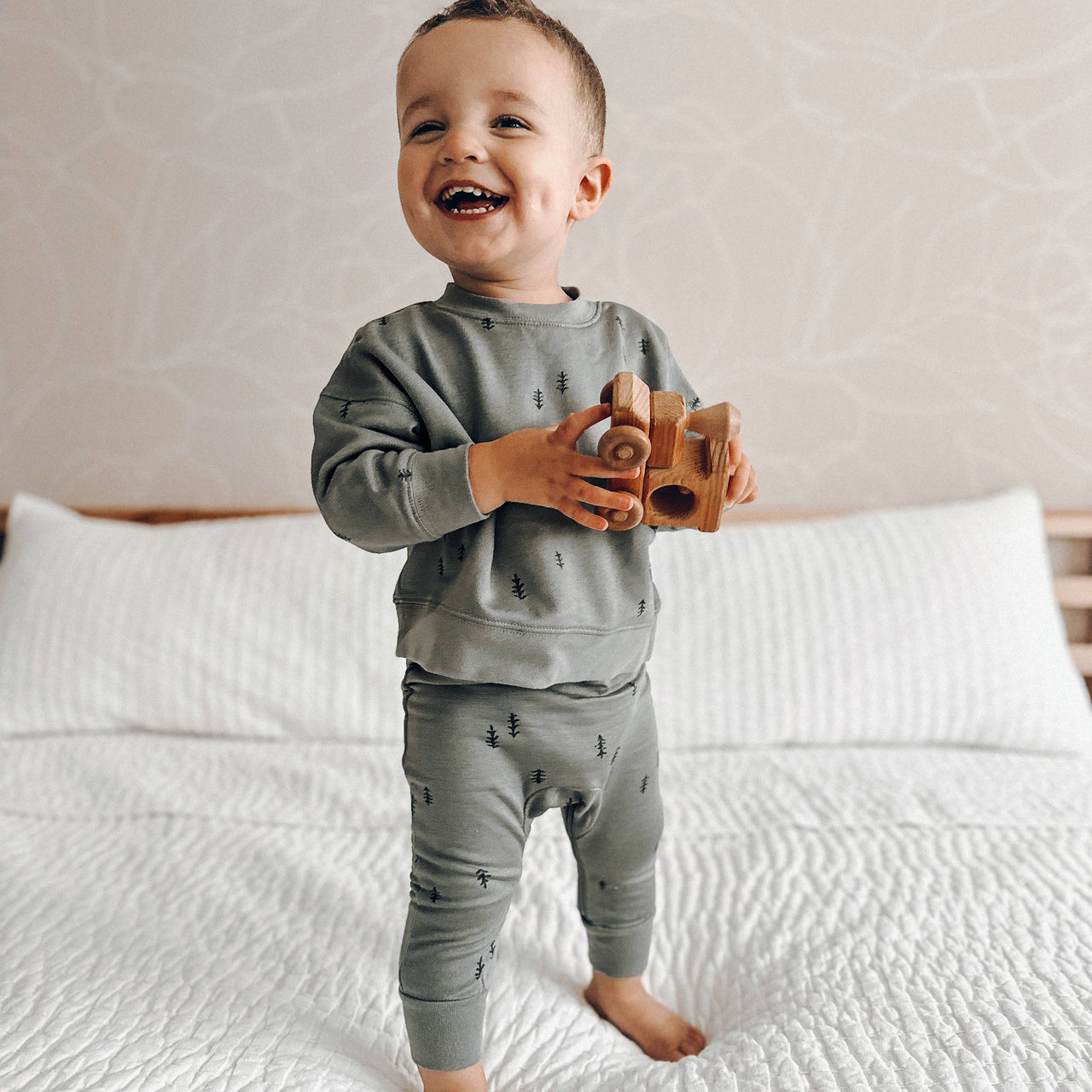 Baby Boy Bamboo Fleece Jogger Set