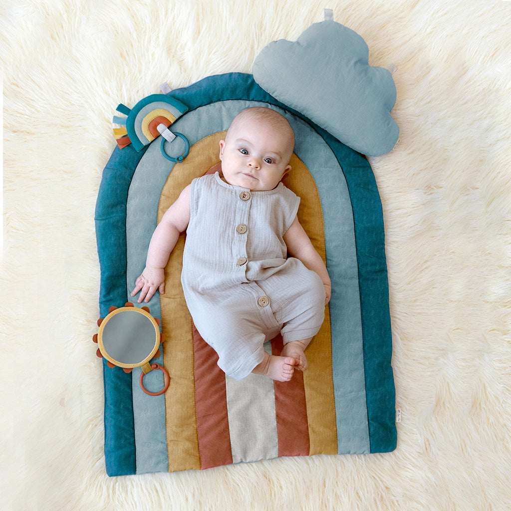 Bitzy Bespoke Ritzy Tummy Time Rainbow Play Mat