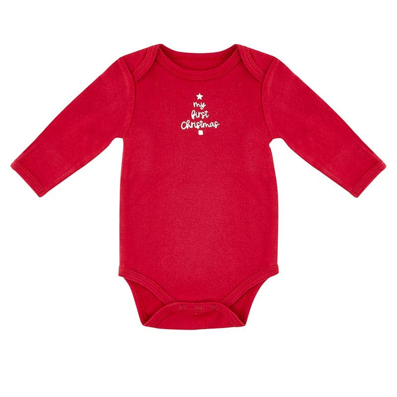 Long Sleeve Onesie - My First Christmas