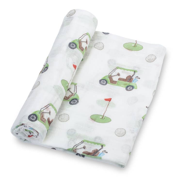 Golf A Round-Baby Swaddle Blanket