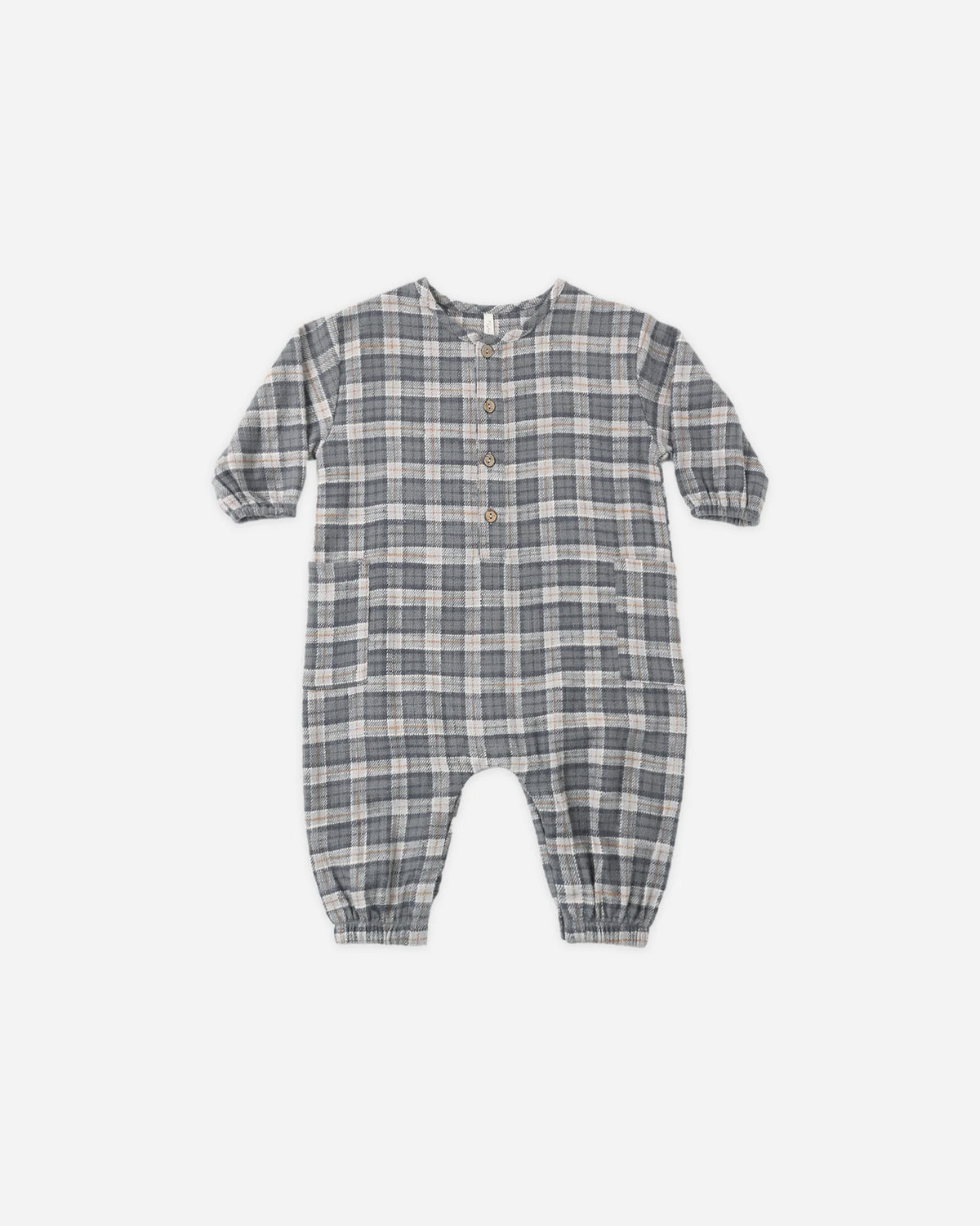 Relaxed Woven Jumpsuit | Winter Plaid