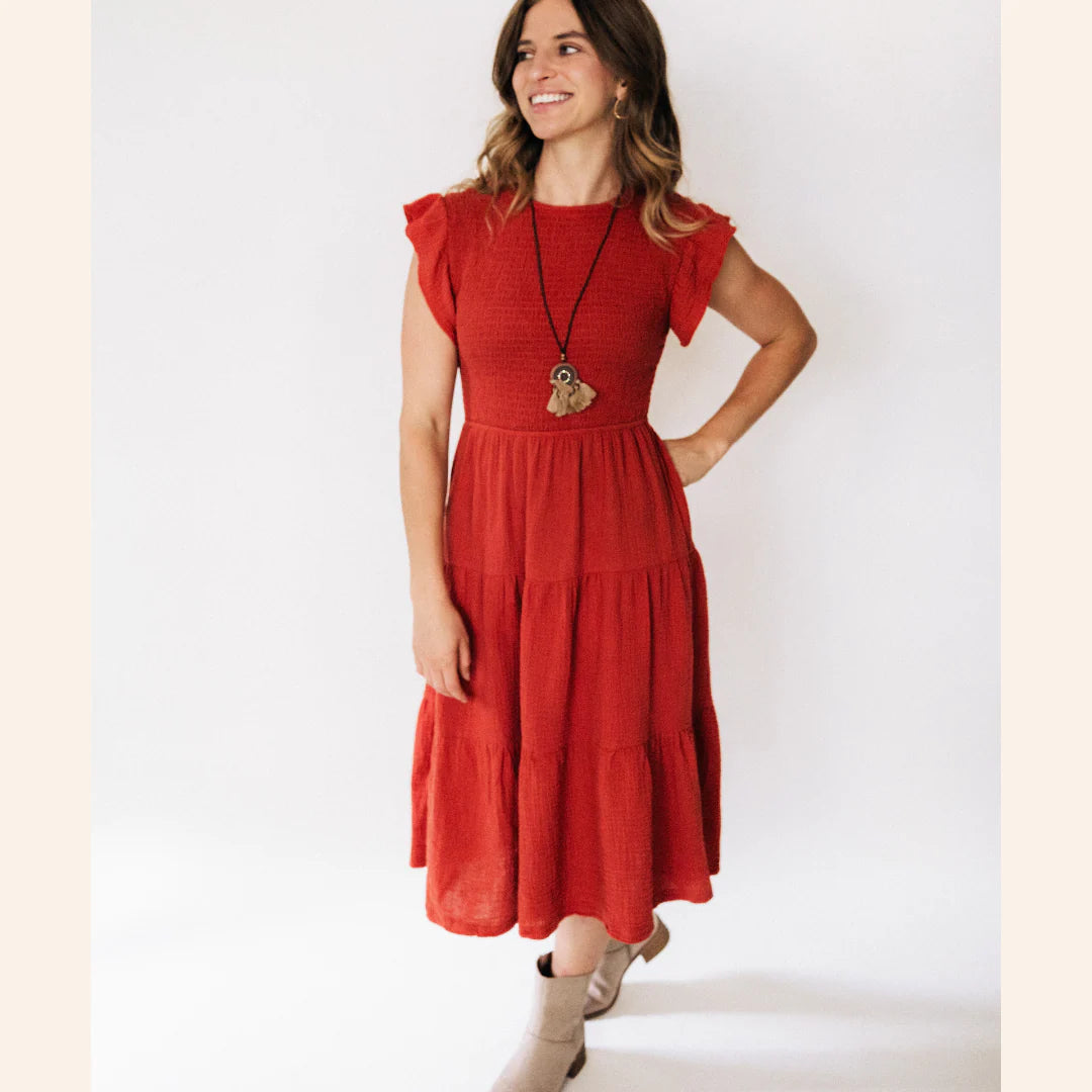 Copper Mommy & Me Dress