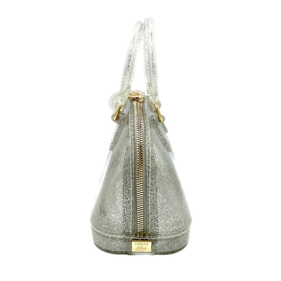 Cate Jelly Bag | Silver Sparkle